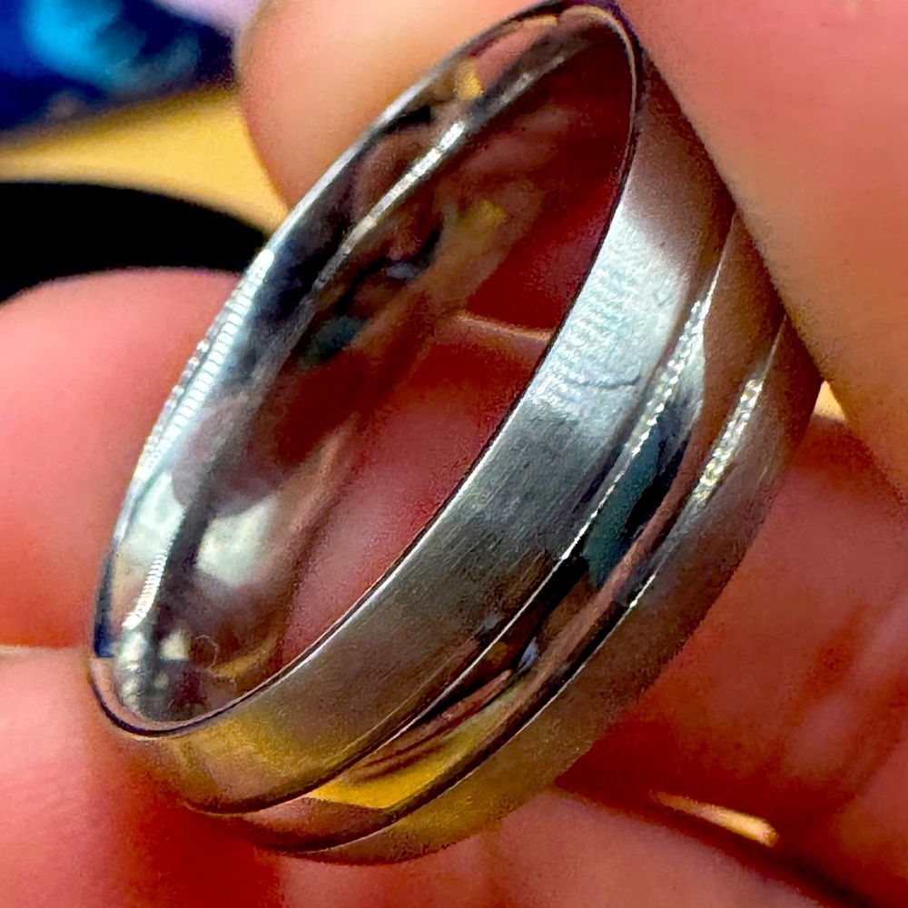 Helzburg diamonds sz 11 stainless steel men’s wedding band